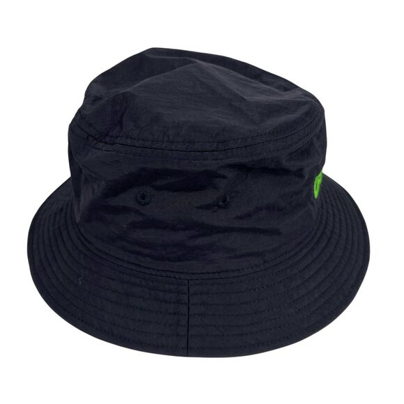 Birdwell WORDMARK NYLON Bucket Hat Embroidered Logo Navy Blue California Cap - Picture 5 of 9